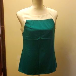 Green colorblock BR Top